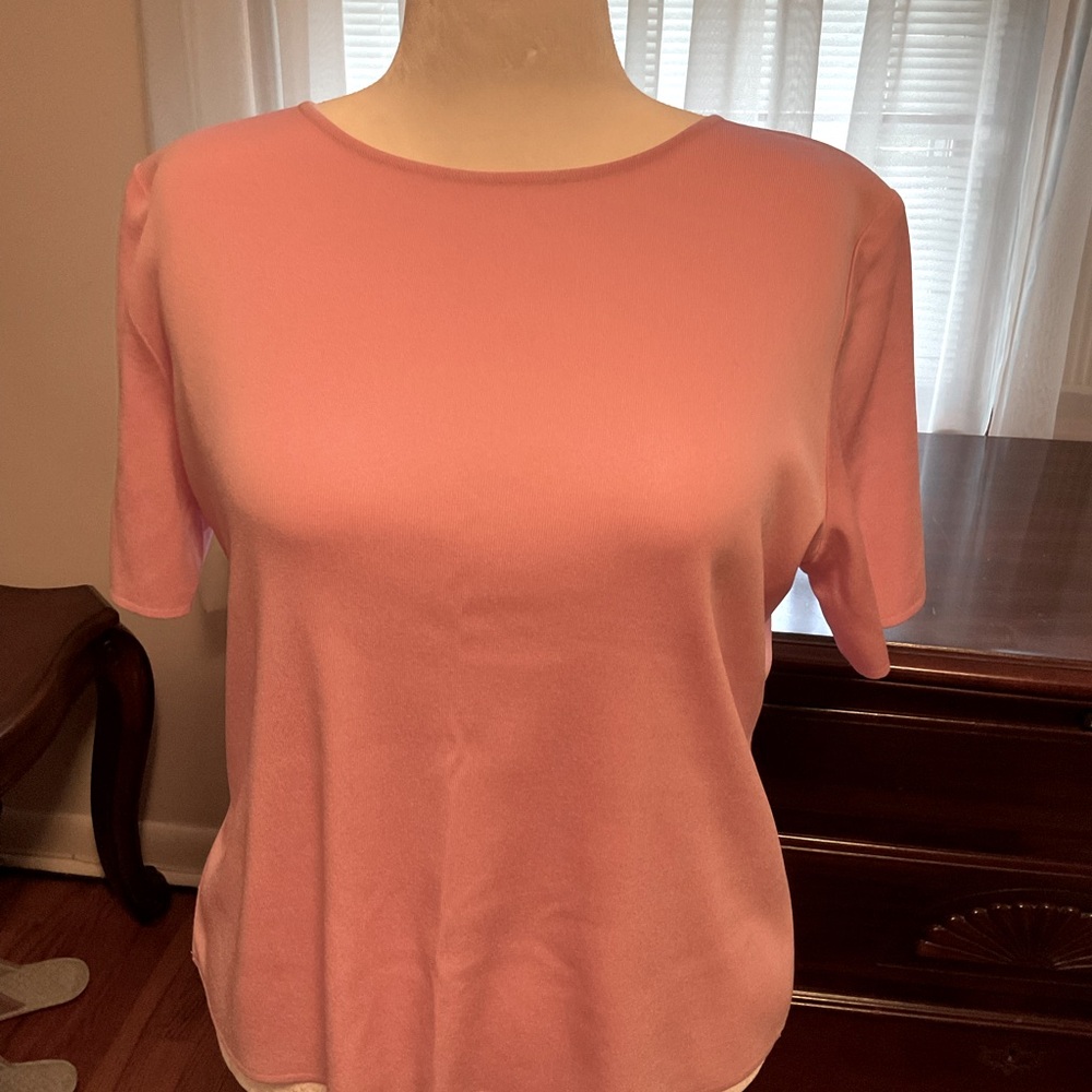 Misook Pink top 2X